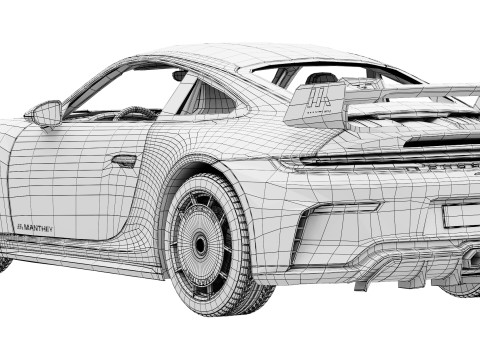 ポルシェ 911 GT3 マンタイ キット 2026 3Dモデル