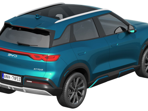 BYD Atto 2 DM-i 2025 Modello 3D