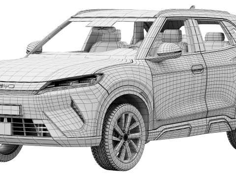 BYD Atto 2 DM-i 2025 3D Model