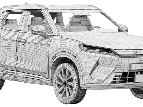 BYD Atto 2 DM-i 2025 3D Model