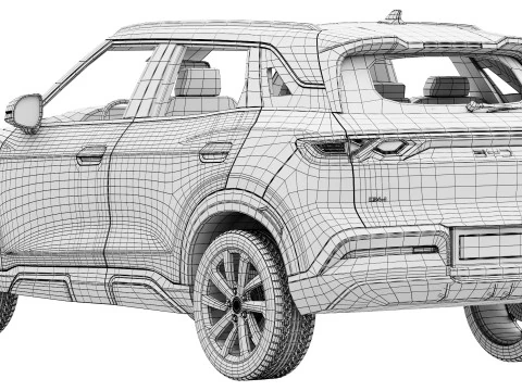 BYD Atto 2 DM-i 2025 3D Model