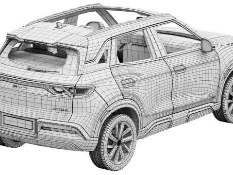 BYD Atto 2 DM-i 2025 Modello 3D