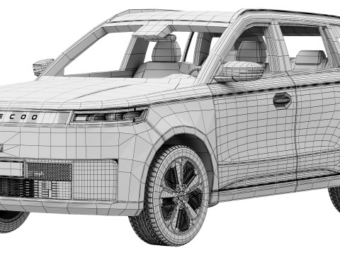 Jaecoo E5 БЕВ 2025 3D Модель