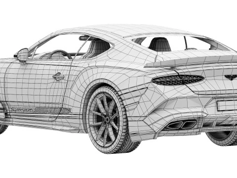 Bentley Continental GT Supersports 2027 Modelo 3D