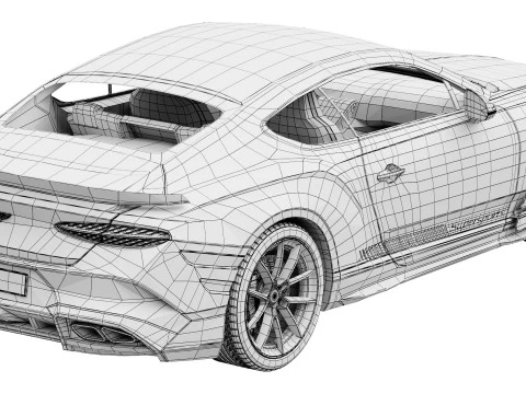 Bentley Continental GT Supersports 2027 Modelo 3D