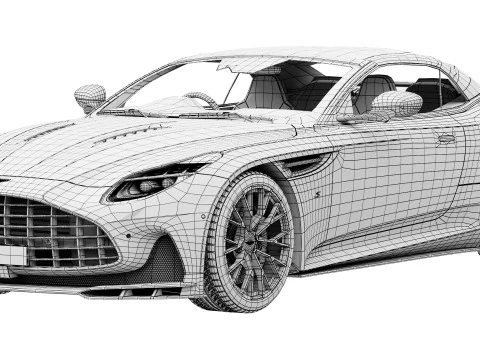 Aston Martin DB12 Volante S2026 Modello 3D