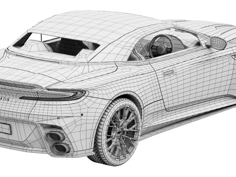 Aston Martin DB12 Volante S2026 Modello 3D