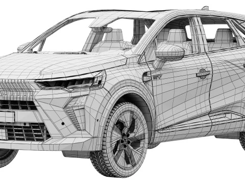 Mitsubishi Grandis 2025 Modello 3D