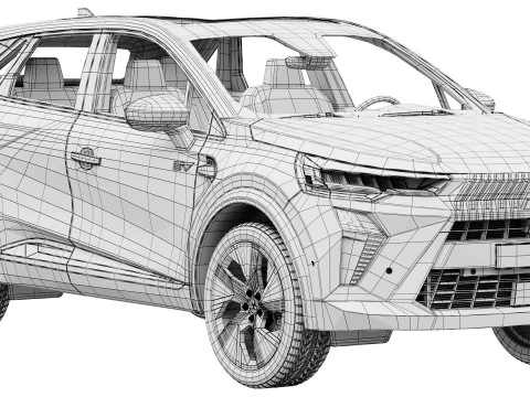 Mitsubishi Grandis 2025 Modello 3D