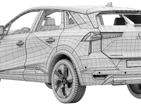 Mitsubishi Grandis 2025 Modello 3D