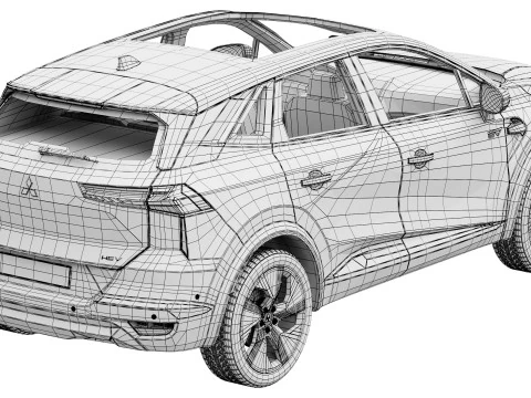 Mitsubishi Grandis 2025 Modello 3D