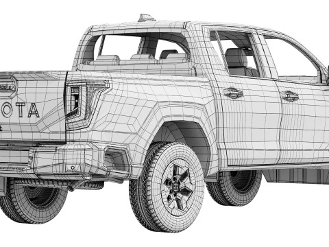 Toyota HiluxBEV2026 Modello 3D