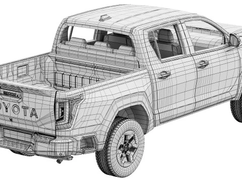 Toyota HiluxBEV2026 Modello 3D