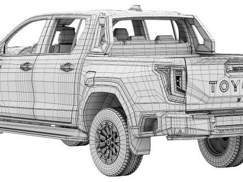 Toyota Hilux SR5 2026 3D Model