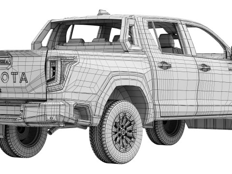 Toyota Hilux SR5 2026 3D Model
