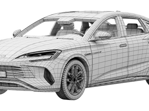 Selo BYD 7 DM-i 2025 Modelo 3D