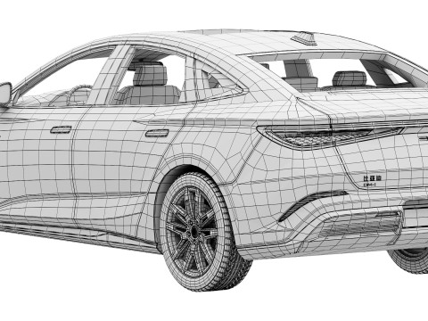 Selo BYD 7 DM-i 2025 Modelo 3D