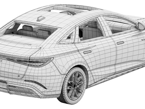 Selo BYD 7 DM-i 2025 Modelo 3D