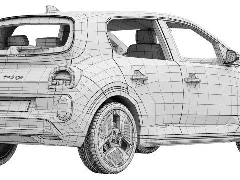 Renault Twingo E-Tech EV 2027 3D Модель