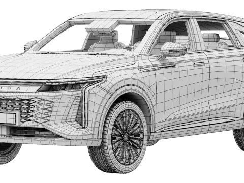 Omoda 9 SHS 2025 3D Model