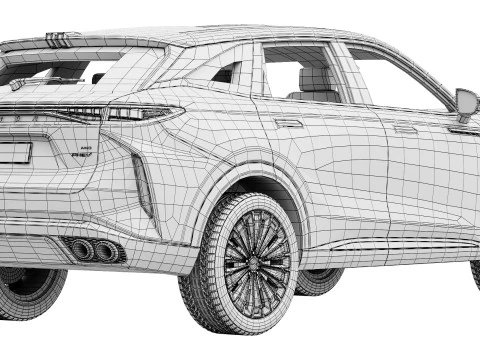 Omoda 9 SHS 2025 3D Model