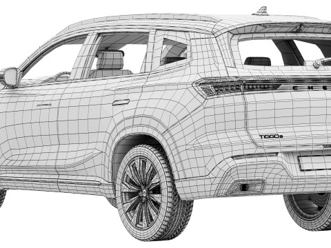 Chery Tiggo 8 2026 3D Model