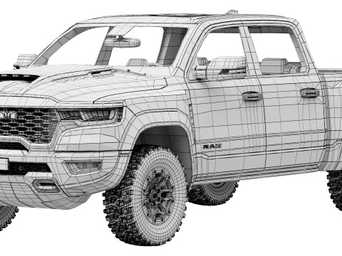 RAM 1500 SRT TRX 2027 3D Model