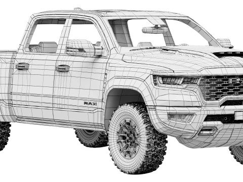 RAM 1500 SRT TRX 2027 Modello 3D