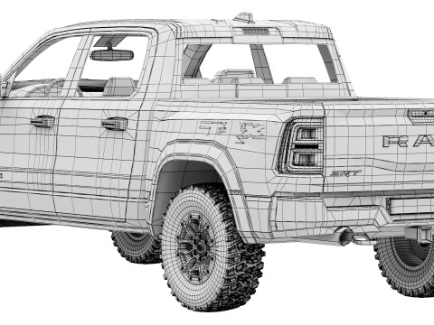 RAM 1500 SRT TRX 2027 3D Model