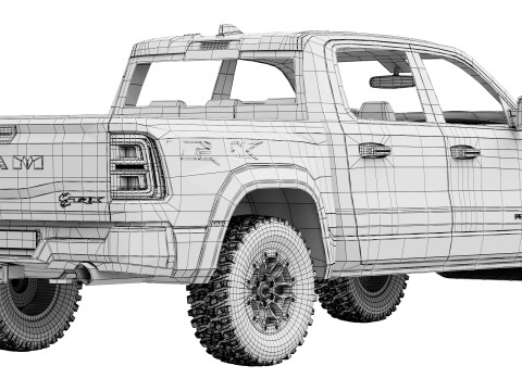 RAM 1500 SRT TRX 2027 3D Model
