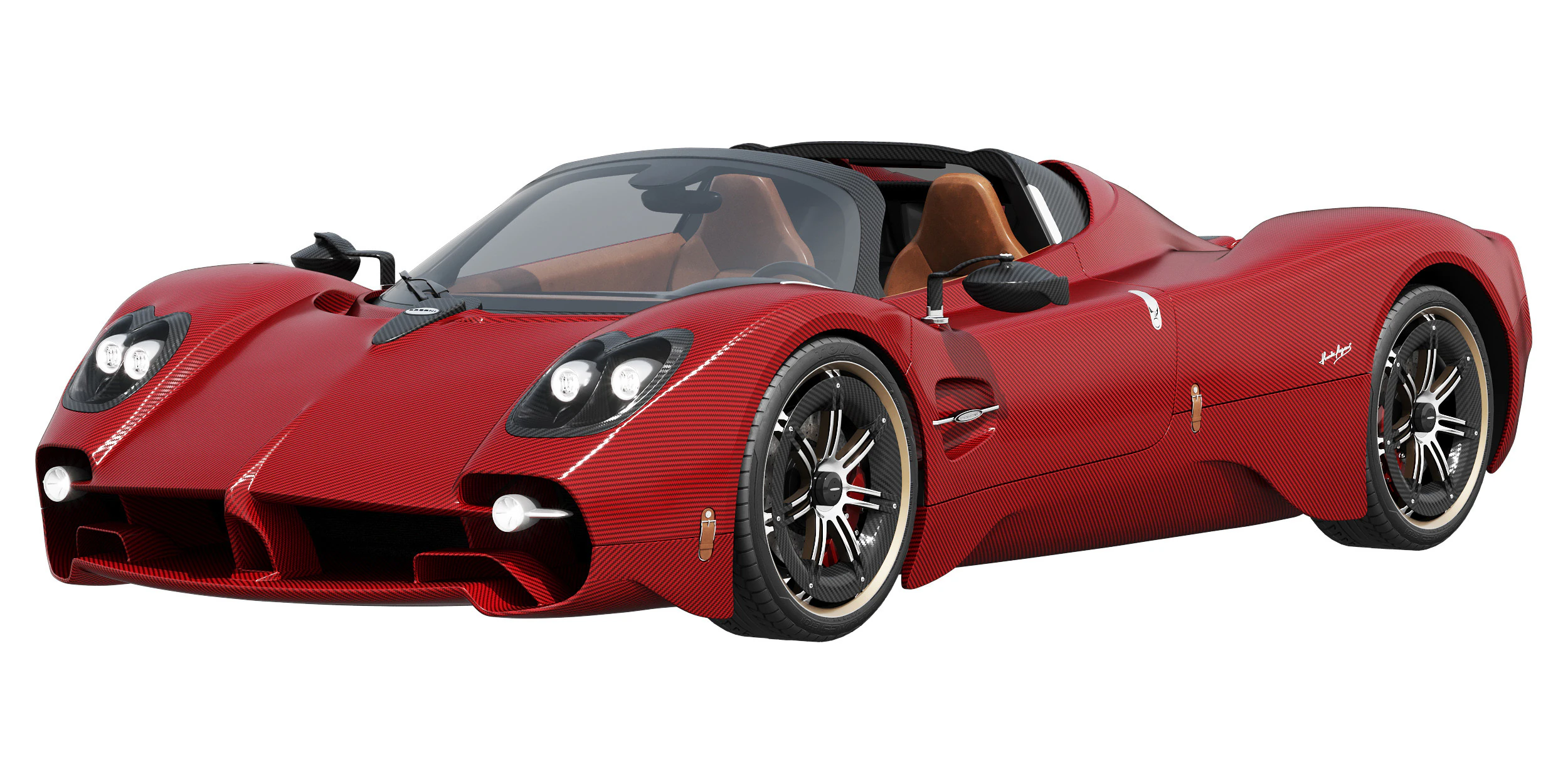 Pagani Utopia Roadster 2025 3D Model .c4d .max .obj .3ds .fbx .stl .blend 