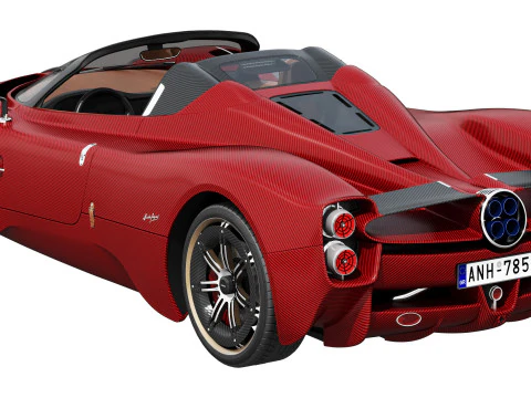 Pagani Utopia Roadster 2025 3D Model