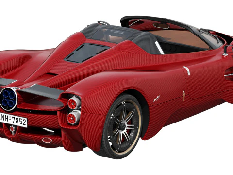 Pagani Utopia Roadster 2025 3D Model