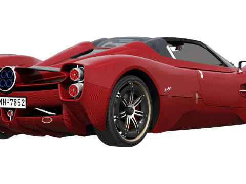 Pagani Utopia Roadster 2025 3D Model