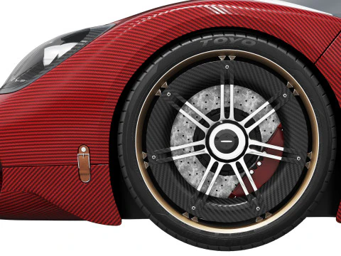 Pagani Utopia Roadster 2025 3D Model