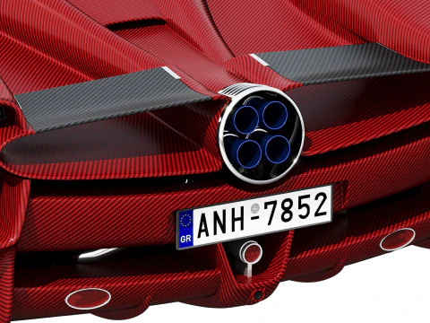 Pagani Utopia Roadster 2025 3D Model