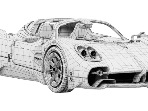 Pagani Utopia Roadster 2025 3D Model