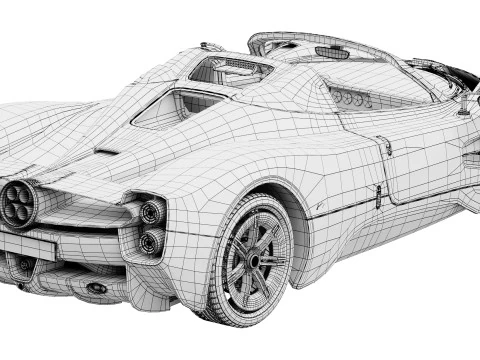 Pagani Utopia Roadster 2025 3D Model
