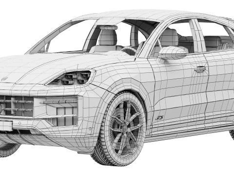 Porsche Cayenne Coup&eacute; GTS 2025 Modello 3D
