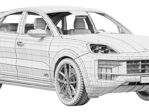 Porsche Cayenne Coup&eacute; GTS 2025 Modello 3D