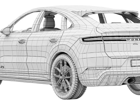 Porsche Cayenne Coup&eacute; GTS 2025 Modello 3D