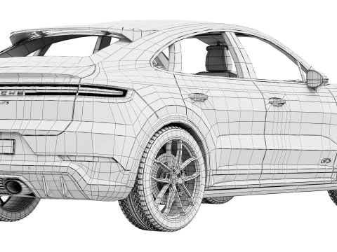 Porsche Cayenne Coup&eacute; GTS 2025 Modello 3D