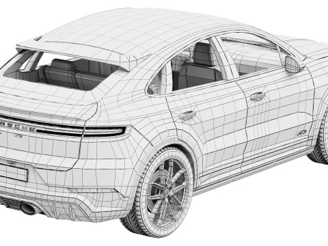 Porsche Cayenne Coup&eacute; GTS 2025 Modello 3D
