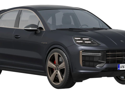 Porsche Cayenne Turbo Coup&eacute; 2025 Modello 3D