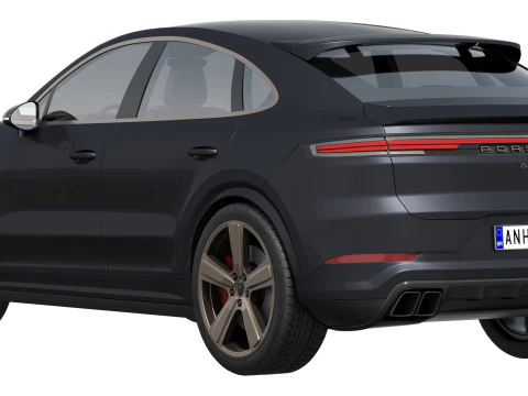 Porsche Cayenne Turbo Coup&eacute; 2025 Modello 3D