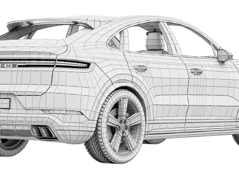 Porsche Cayenne Turbo Coup&eacute; 2025 Modello 3D