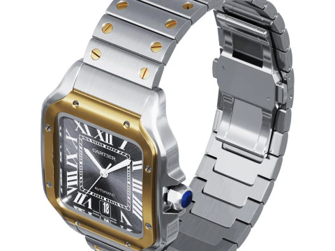 Santos watch 3D Model