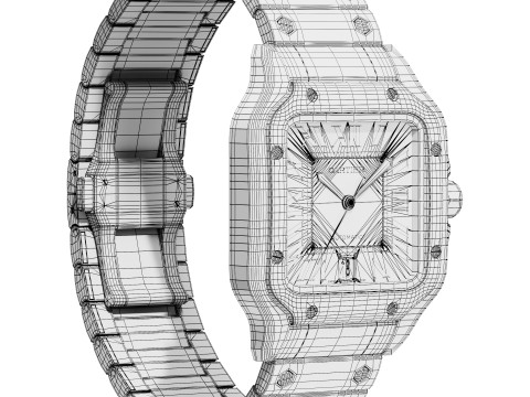 Santos watch 3D Model