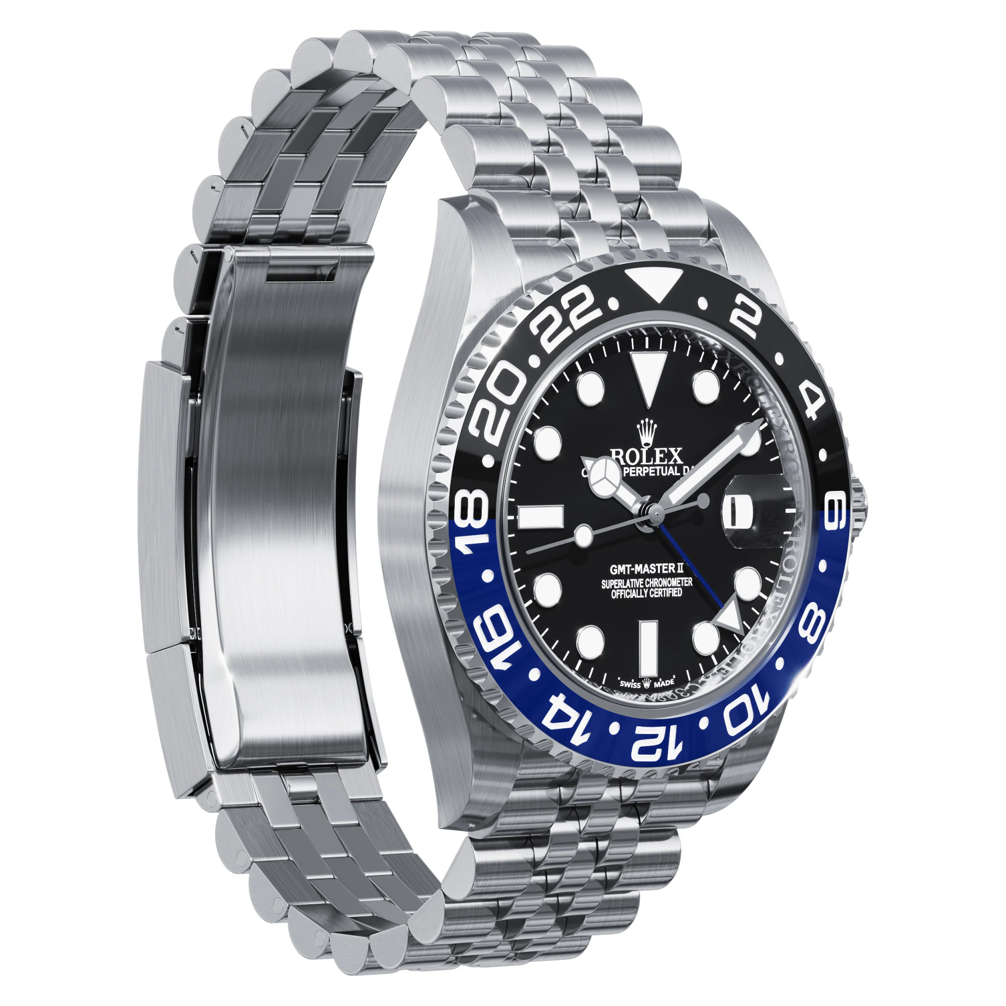 Rolex-GMT-Master II Batgirl 3D Model .c4d .max .obj .3ds .fbx .stl .blend 