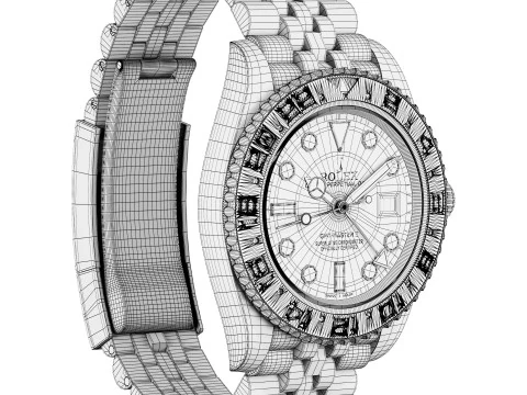 Rolex-GMT-Master II Batgirl 3D Model